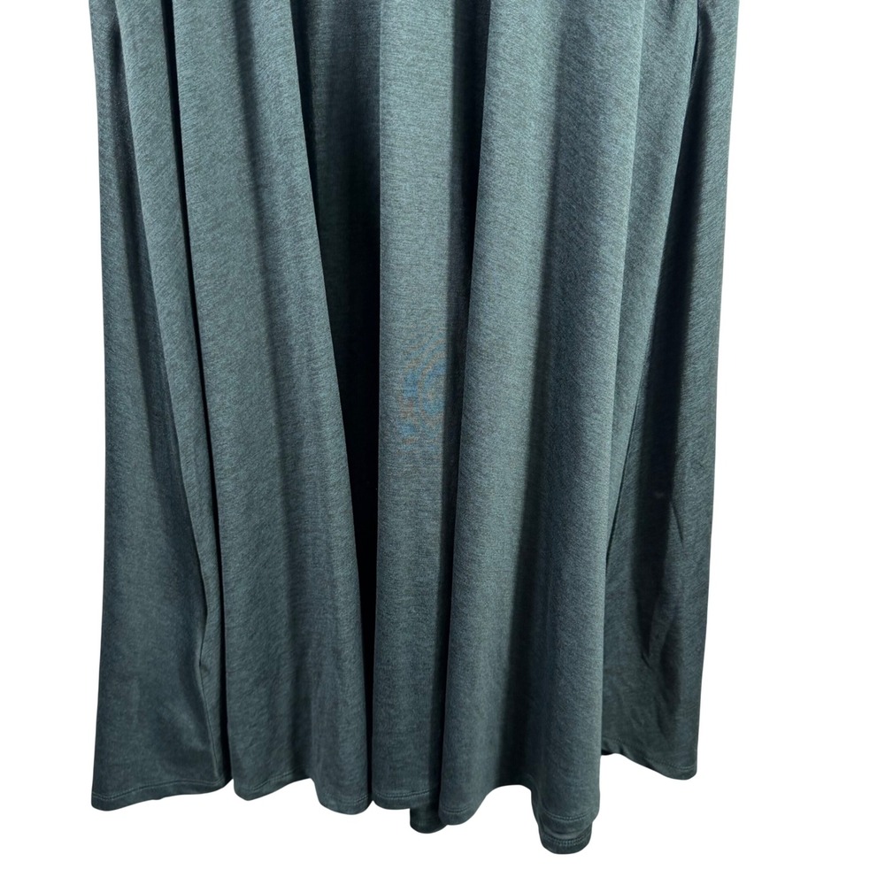 Quince Flowknit Breeze Fit & Flare Dress - Heather Green - Small - NWT - Picture 12 of 12